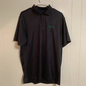 Port Authority Mens Tropicana Juice Company Logo Gray Polo Shirt Sz Large